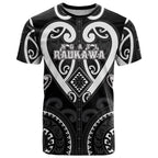 Custom Aotearoa Ngati Raukawa T Shirt Maori Tribal Pattern