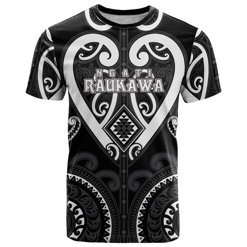 Custom Aotearoa Ngati Raukawa T Shirt Maori Tribal Pattern