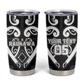Custom Aotearoa Ngati Raukawa Tumbler Cup Maori Tribal Pattern