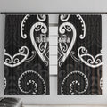 Aotearoa Ngati Raukawa Window Curtain Maori Tribal Pattern