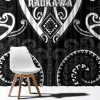 Aotearoa Ngati Raukawa Window Curtain Maori Tribal Pattern