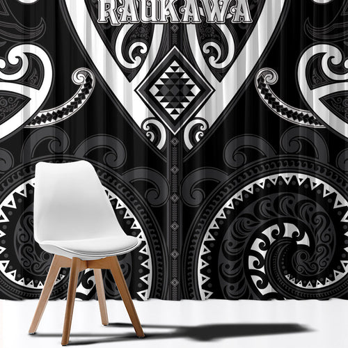 Aotearoa Ngati Raukawa Window Curtain Maori Tribal Pattern