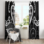 Aotearoa Ngati Raukawa Window Curtain Maori Tribal Pattern