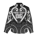 Custom Aotearoa Ngati Raukawa Women Casual Shirt Maori Tribal Pattern