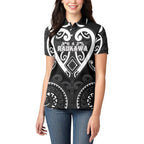 Custom Aotearoa Ngati Raukawa Women Polo Shirt Maori Tribal Pattern