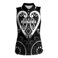 Custom Aotearoa Ngati Raukawa Women Sleeveless Polo Shirt Maori Tribal Pattern
