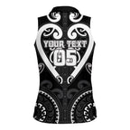 Custom Aotearoa Ngati Raukawa Women Sleeveless Polo Shirt Maori Tribal Pattern