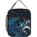 New Zealand Sea Week Lunch Bag Maori Wave Pattern Ocean Blue
