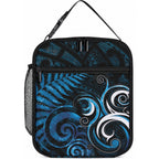 New Zealand Sea Week Lunch Bag Maori Wave Pattern Ocean Blue