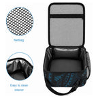 New Zealand Sea Week Lunch Bag Maori Wave Pattern Ocean Blue