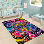 Australia Indigenous Autism Awareness Area Rug Its Okay To Be Different