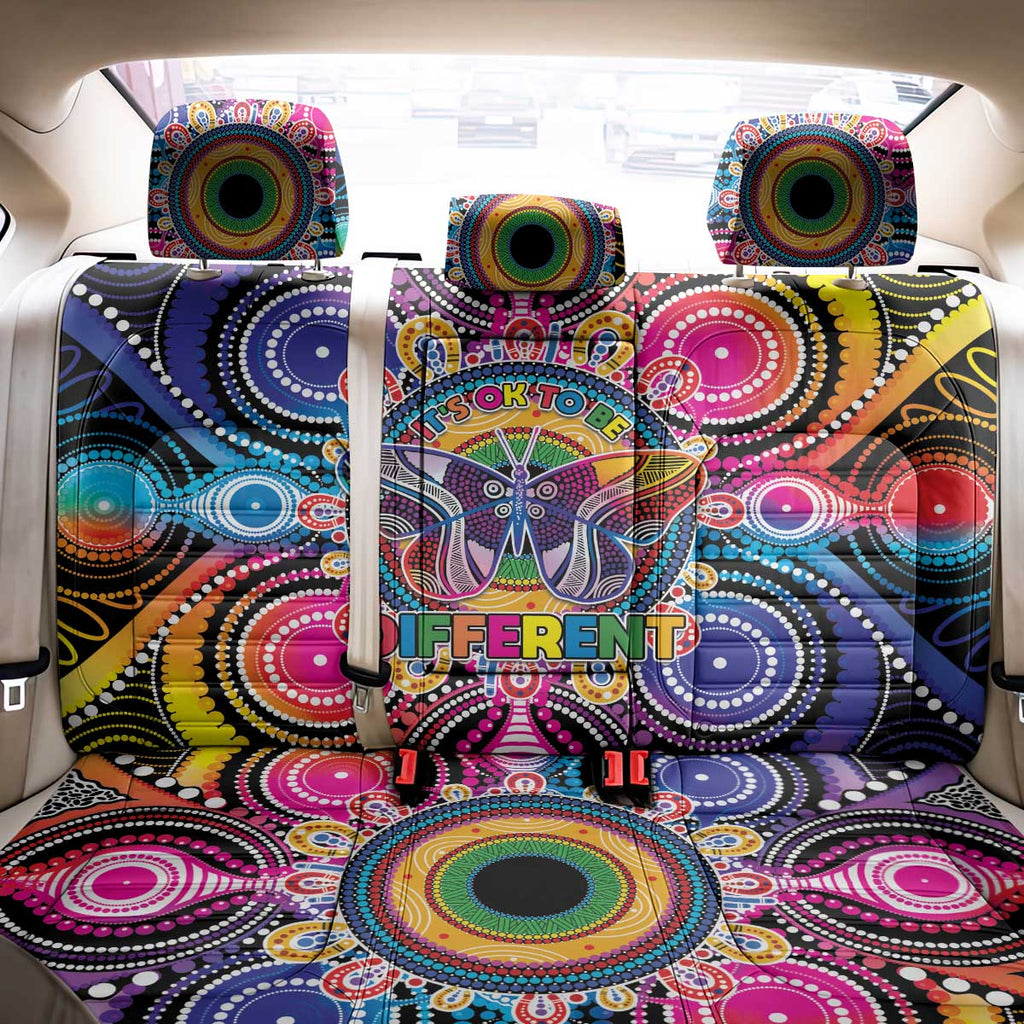 Australia Indigenous Autism Awareness Back Car Seat Cover Its Okay To Be Different