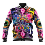 Australia Indigenous Autism Awareness Baseball Jacket Its Okay To Be Different