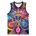 Australia Indigenous Autism Awareness Basketball Jersey Its Okay To Be Different