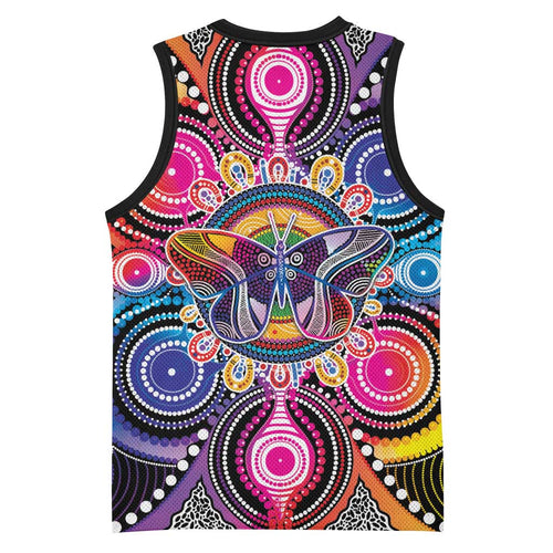 Australia Indigenous Autism Awareness Basketball Jersey Its Okay To Be Different