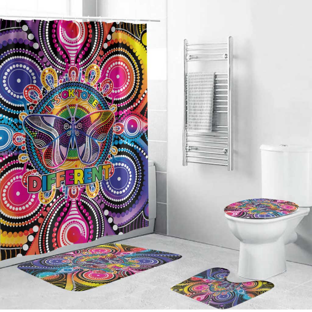 Australia Indigenous Autism Awareness Bathroom Set Its Okay To Be Different