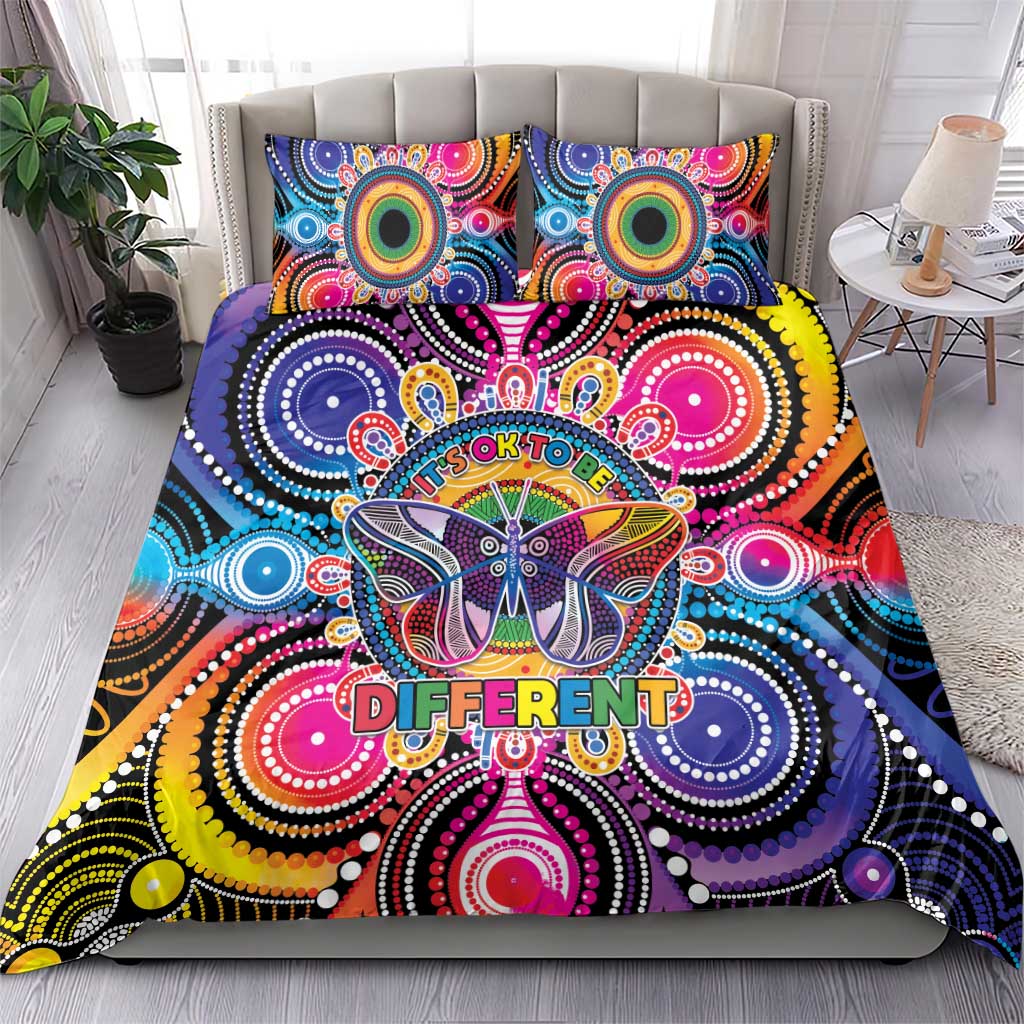 Australia Indigenous Autism Awareness Bedding Set Its Okay To Be Different