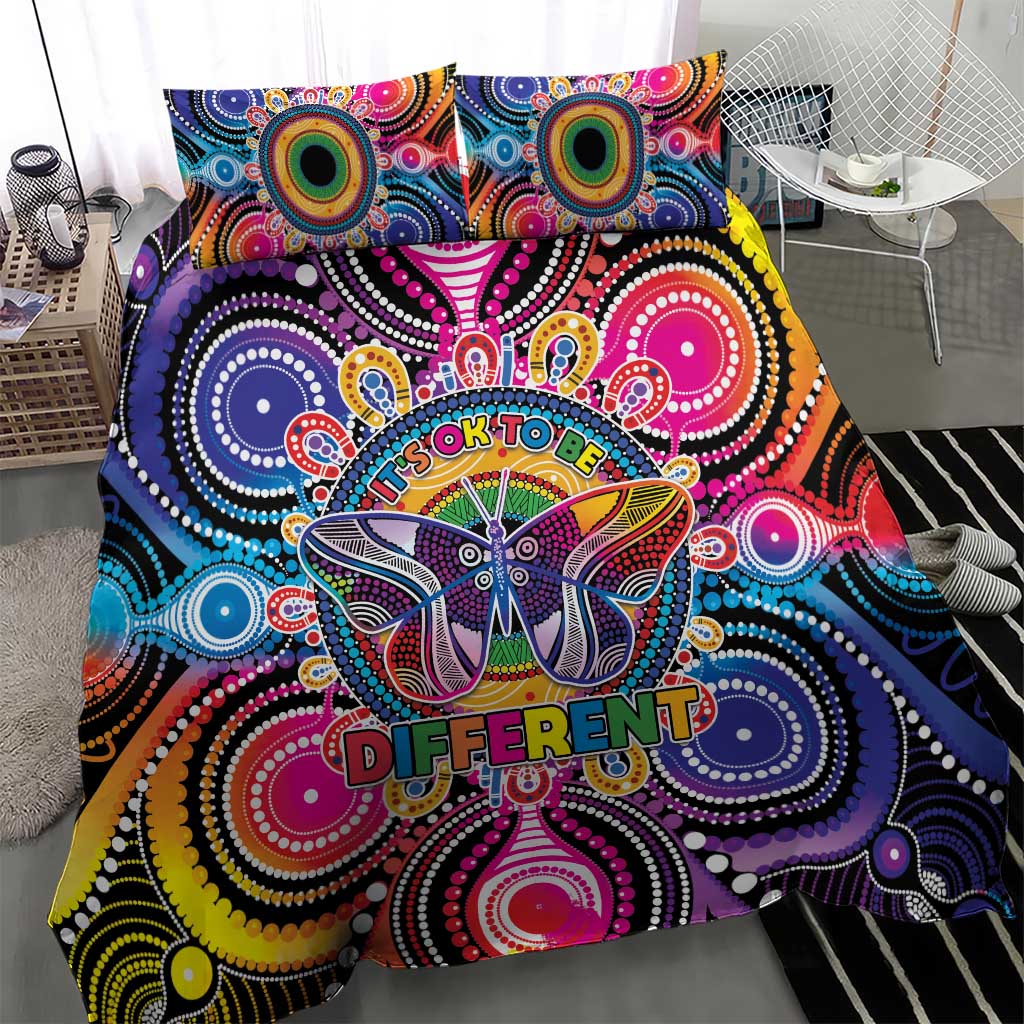Australia Indigenous Autism Awareness Bedding Set Its Okay To Be Different