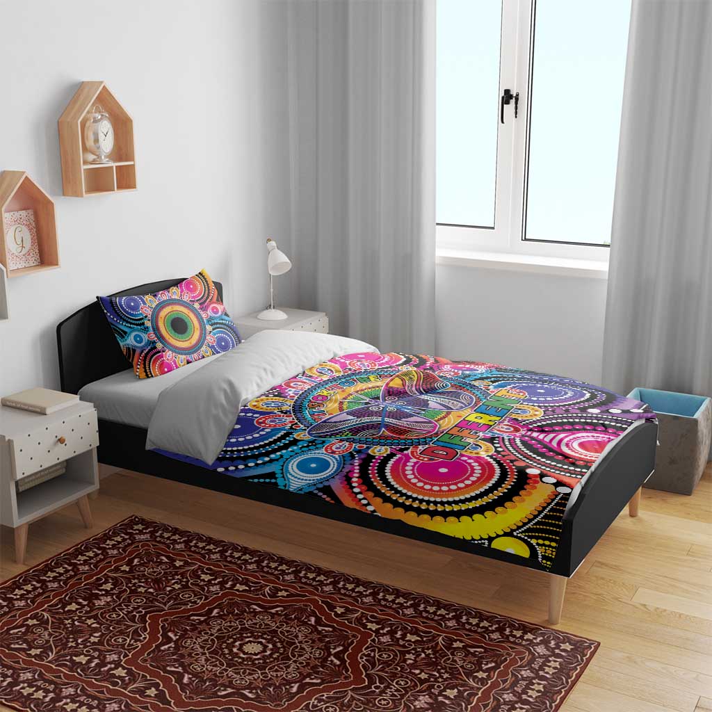 Australia Indigenous Autism Awareness Bedding Set Its Okay To Be Different