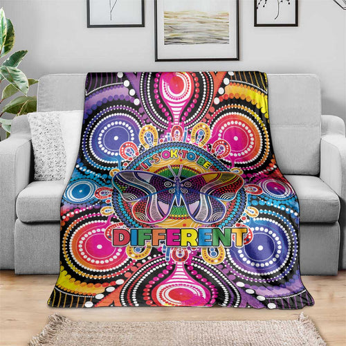 Australia Indigenous Autism Awareness Blanket Its Okay To Be Different
