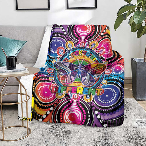 Australia Indigenous Autism Awareness Blanket Its Okay To Be Different
