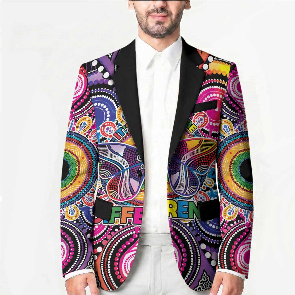 Australia Indigenous Autism Awareness Blazer Its Okay To Be Different