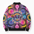 Australia Indigenous Autism Awareness Bomber Puffer Jacket Its Okay To Be Different