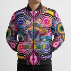 Australia Indigenous Autism Awareness Bomber Puffer Jacket Its Okay To Be Different