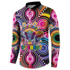Australia Indigenous Autism Awareness Button Sweatshirt Its Okay To Be Different