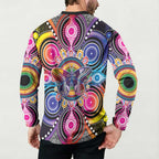 Australia Indigenous Autism Awareness Button Sweatshirt Its Okay To Be Different