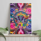 Australia Indigenous Autism Awareness Canvas Wall Art Its Okay To Be Different