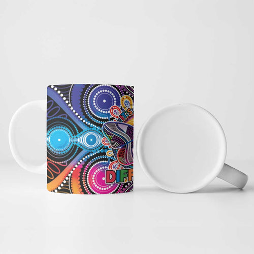 Australia Indigenous Autism Awareness Ceramic Mug Its Okay To Be Different