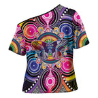Australia Indigenous Autism Awareness Cross Shoulder Shirt Its Okay To Be Different