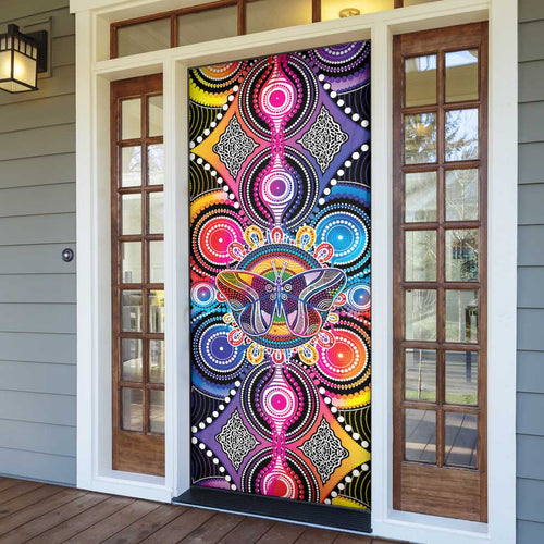 Australia Indigenous Autism Awareness Door Cover Its Okay To Be Different