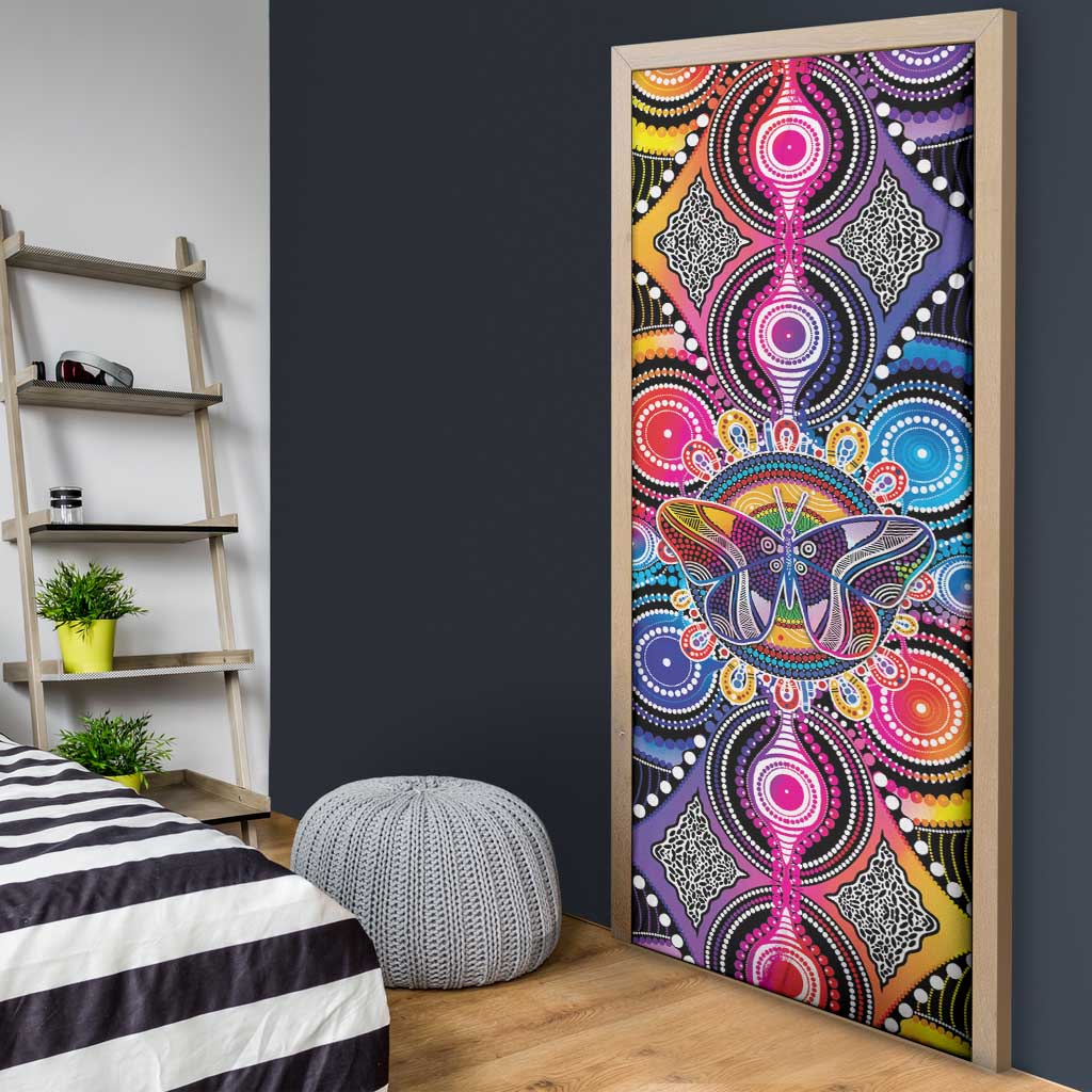 Australia Indigenous Autism Awareness Door Cover Its Okay To Be Different