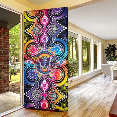 Australia Indigenous Autism Awareness Door Cover Its Okay To Be Different
