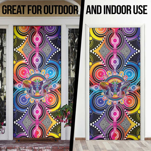 Australia Indigenous Autism Awareness Door Cover Its Okay To Be Different