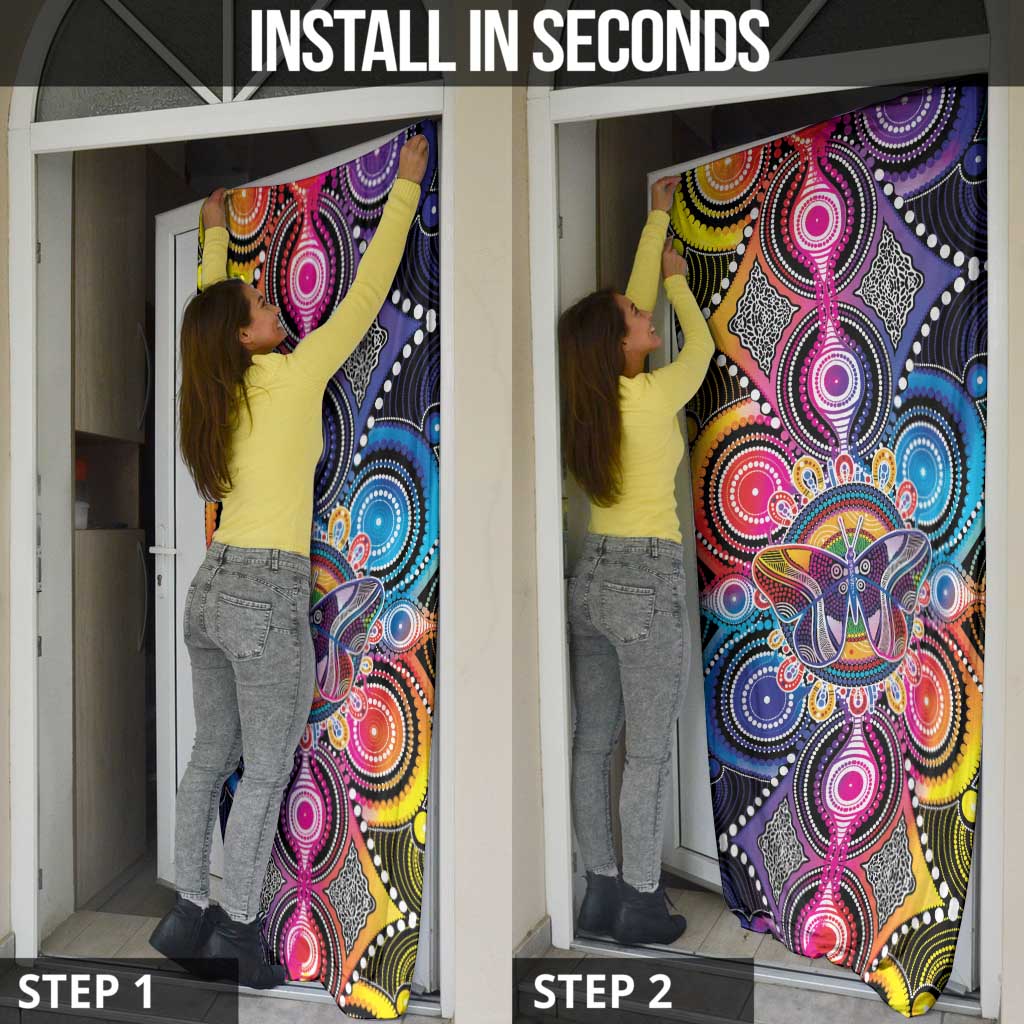 Australia Indigenous Autism Awareness Door Cover Its Okay To Be Different