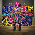Australia Indigenous Autism Awareness Hooded Blanket Its Okay To Be Different