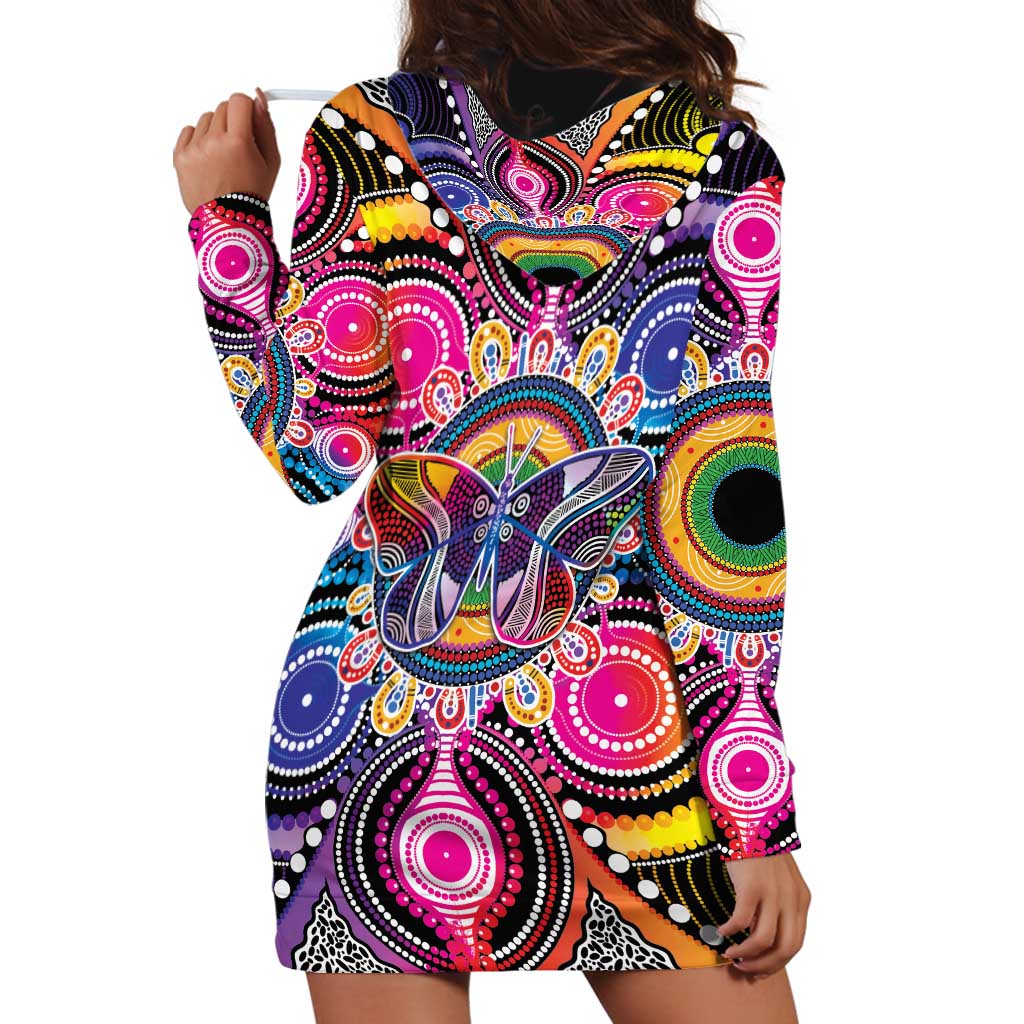 Australia Indigenous Autism Awareness Hoodie Dress Its Okay To Be Different