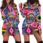 Australia Indigenous Autism Awareness Hoodie Dress Its Okay To Be Different