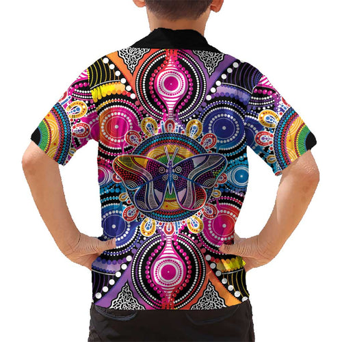 Australia Indigenous Autism Awareness Kid Hawaiian Shirt Its Okay To Be Different
