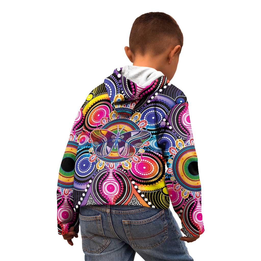 Australia Indigenous Autism Awareness Kid Hoodie Its Okay To Be Different