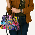 Australia Indigenous Autism Awareness Leather Bag Its Okay To Be Different