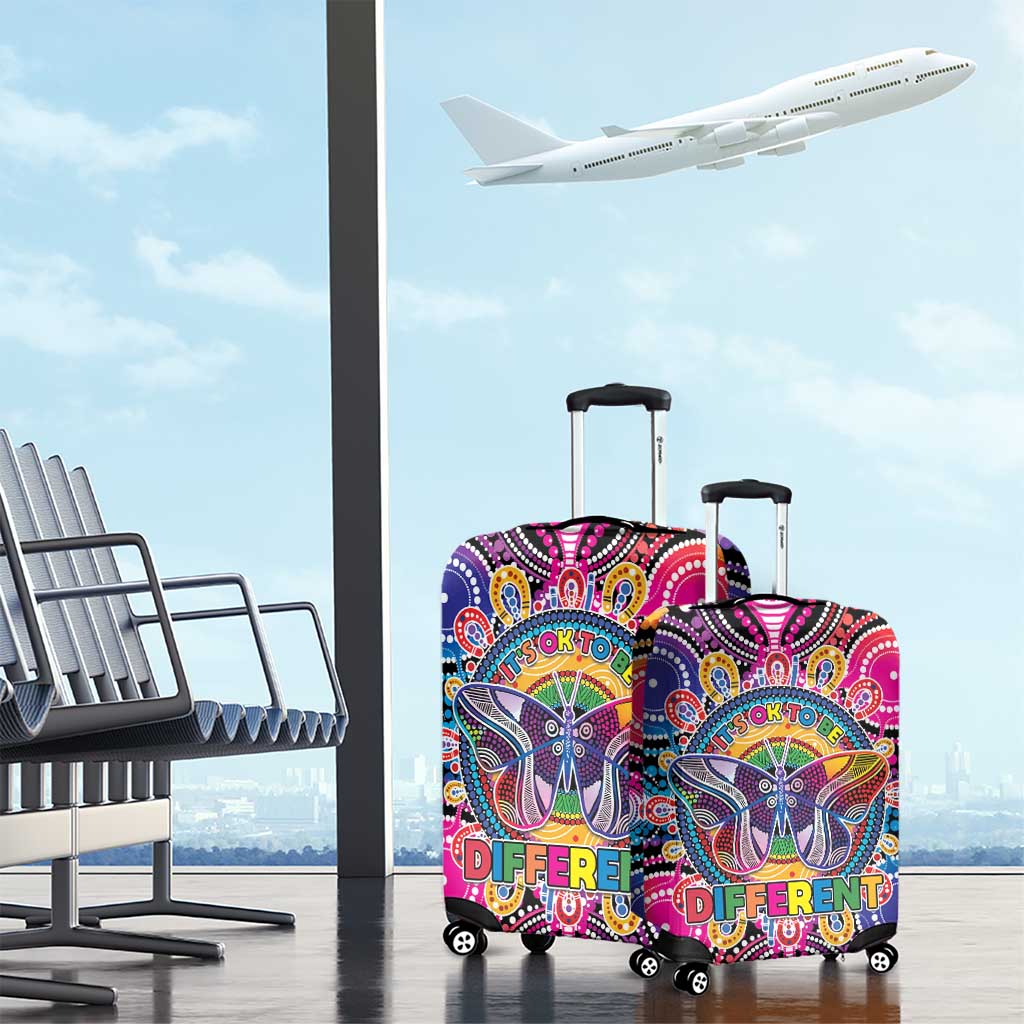 Australia Indigenous Autism Awareness Luggage Cover Its Okay To Be Different