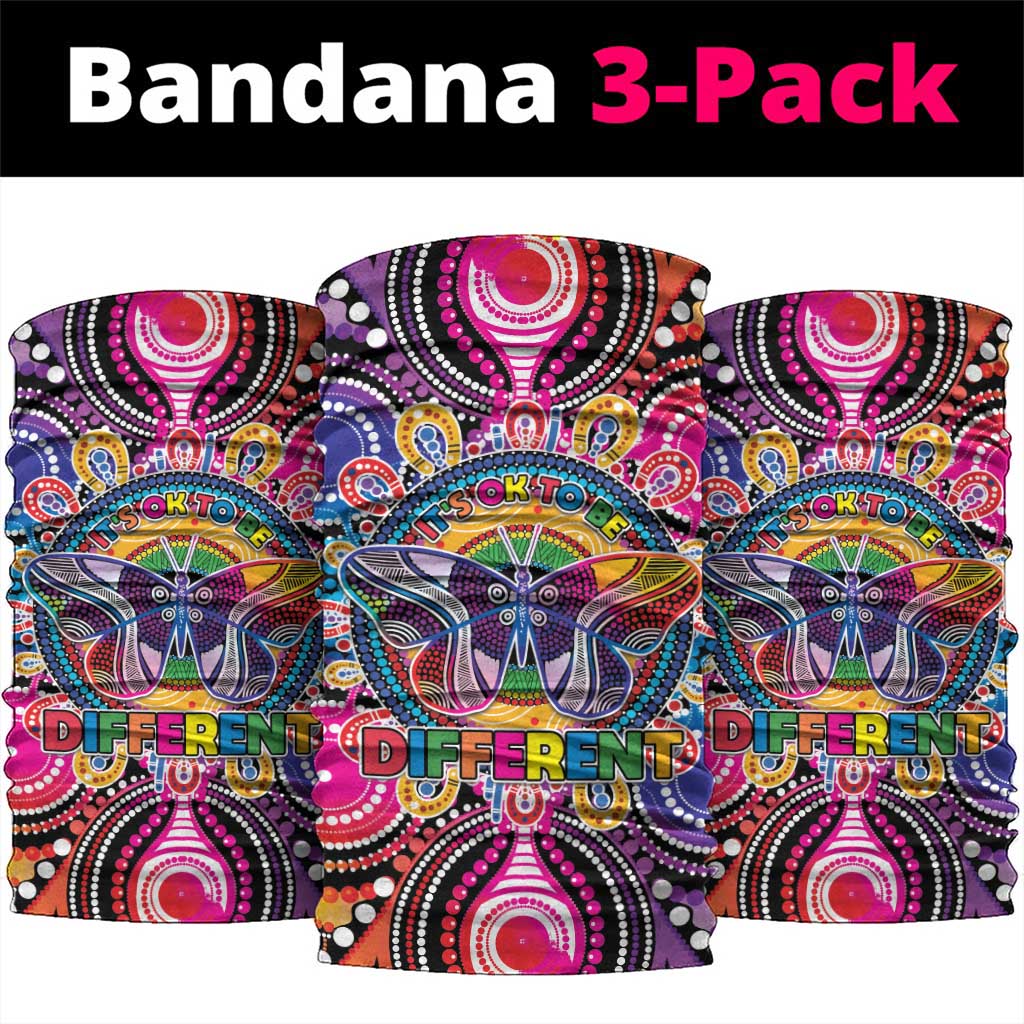 Australia Indigenous Autism Awareness Neck Gaiter Its Okay To Be Different