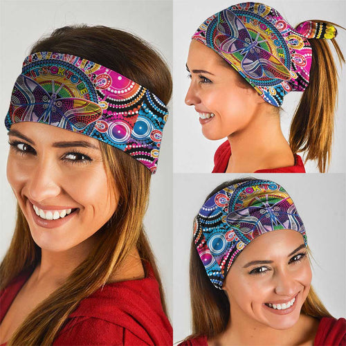 Australia Indigenous Autism Awareness Neck Gaiter Its Okay To Be Different