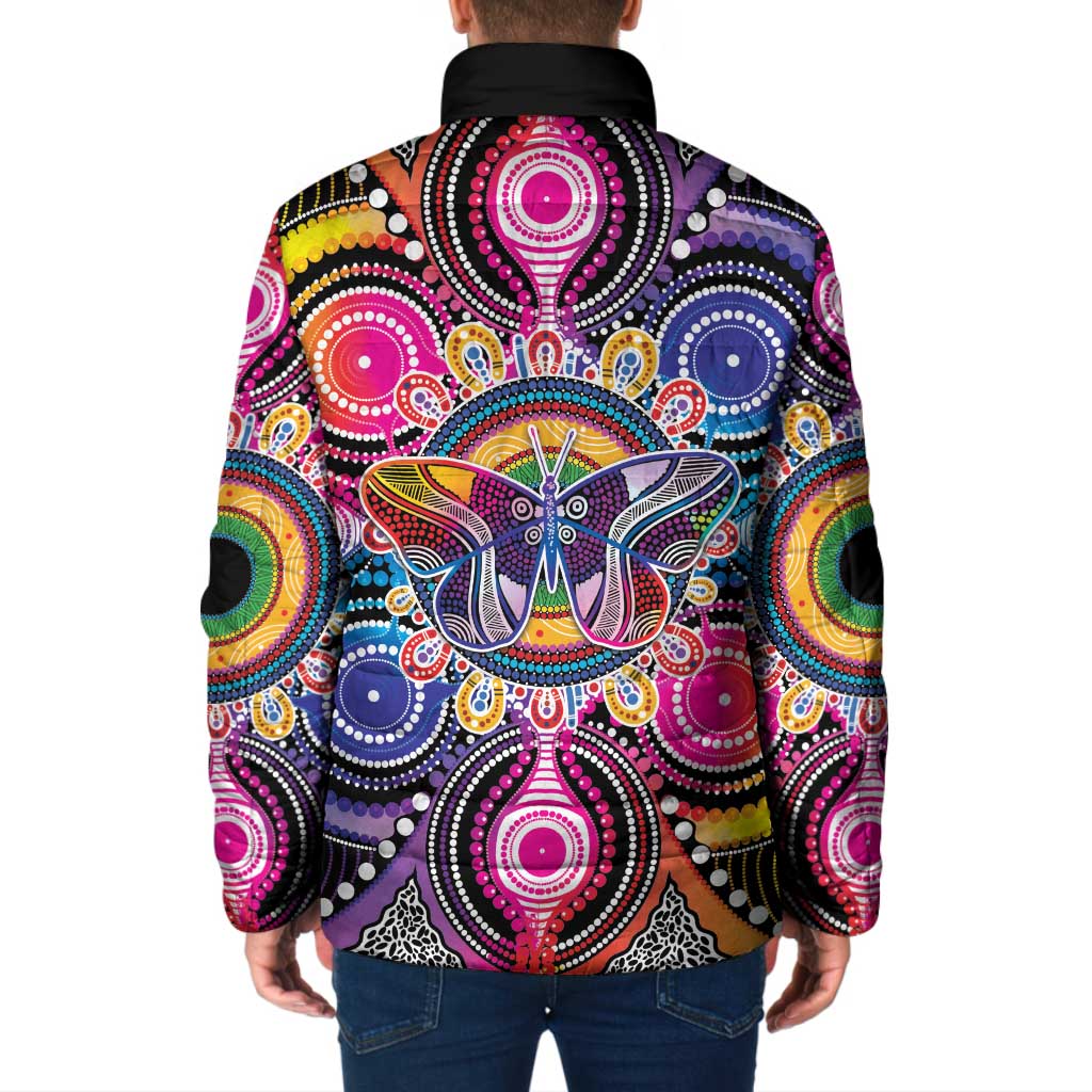Australia Indigenous Autism Awareness Padded Jacket Its Okay To Be Different