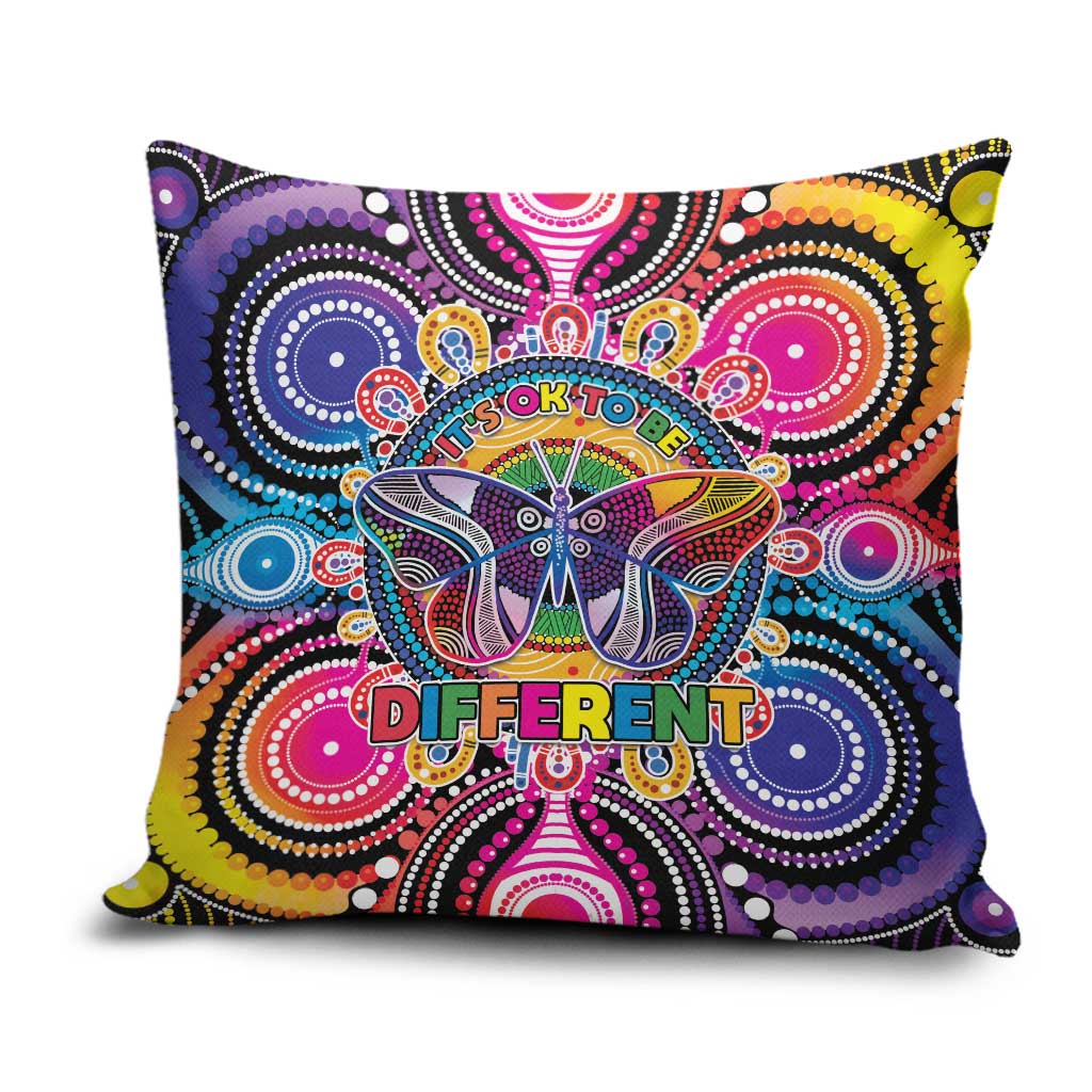 Australia Indigenous Autism Awareness Pillow Cover Its Okay To Be Different