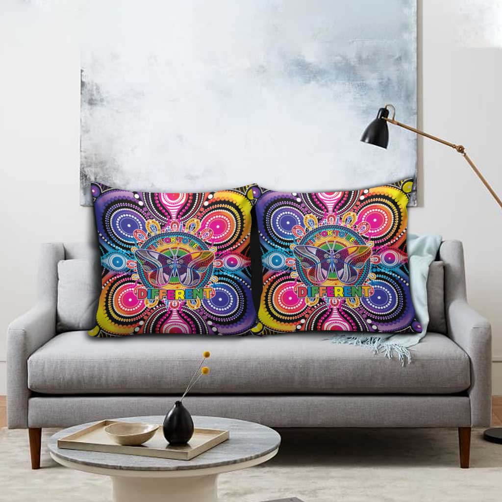 Australia Indigenous Autism Awareness Pillow Cover Its Okay To Be Different